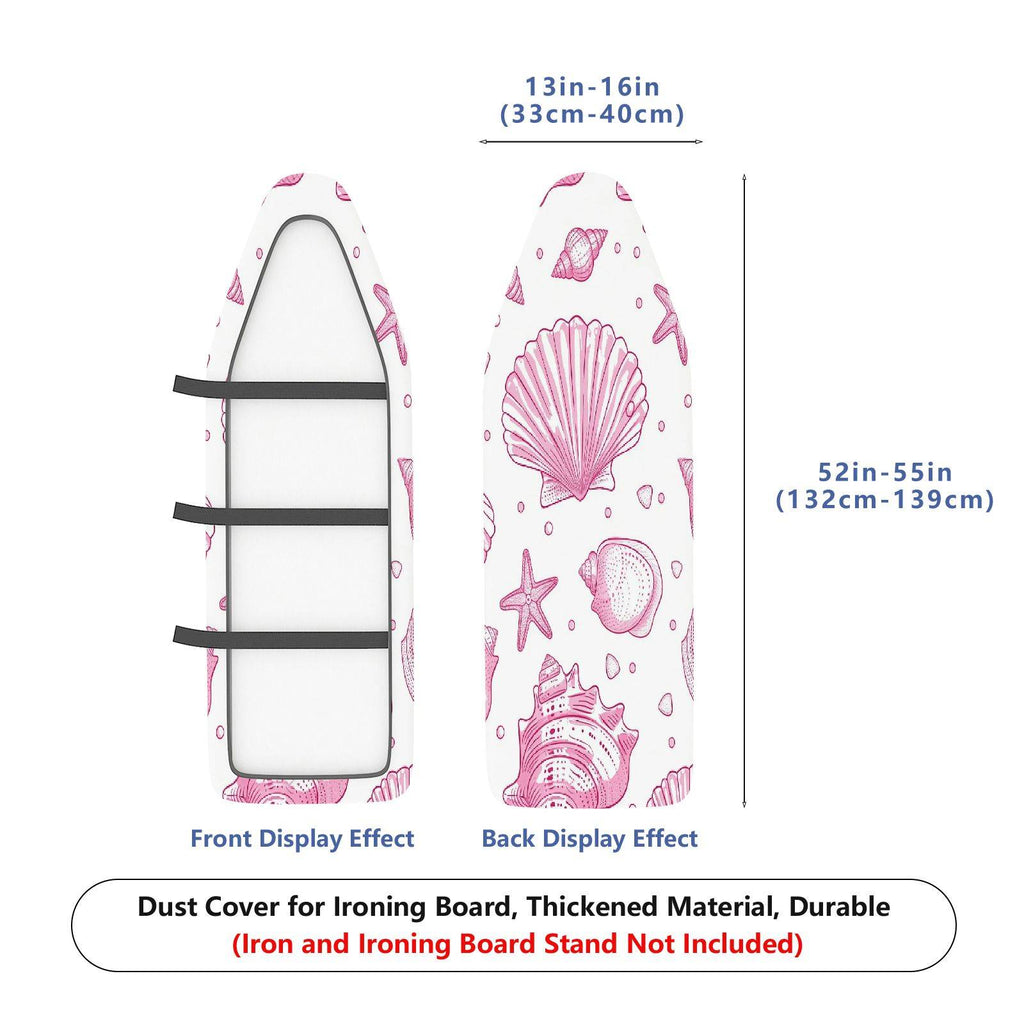 1-Piece Seashell Starfish Ocean  Ironing Board Cover, Universal Size, Without Board