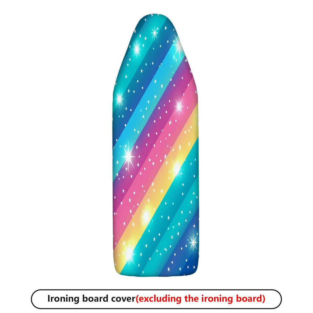 1-Piece Rainbow Sparkle Star  Ironing Board Cover, Universal Size, Without Board