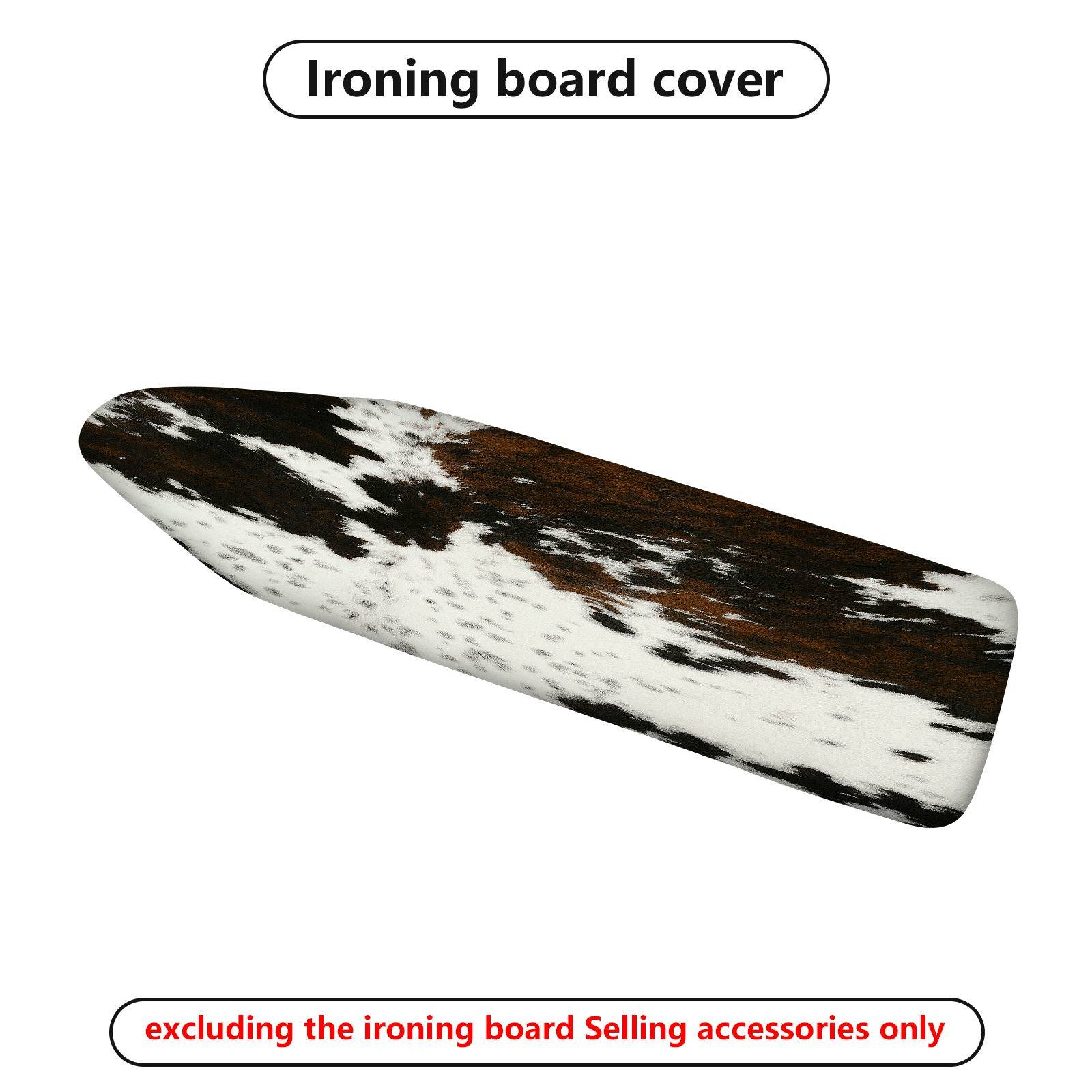 1-Piece Animal Print Black White Brown  Ironing Board Cover, Universal Size, Without Board