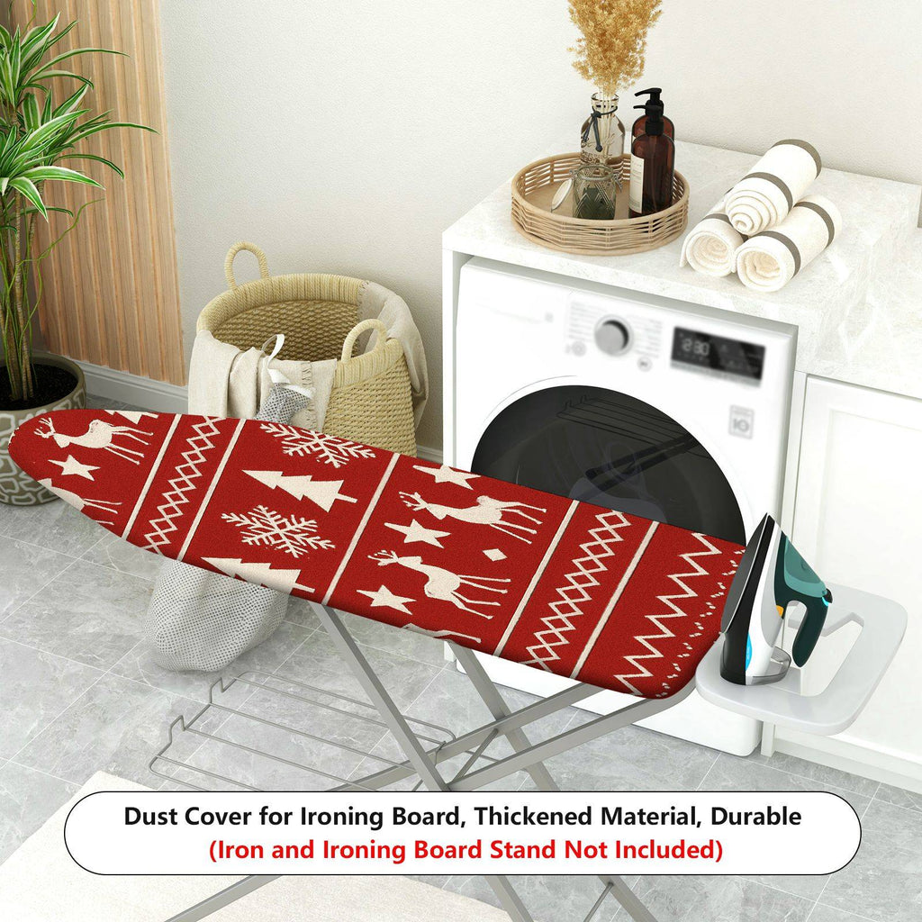 1-Piece Christmas Reindeer Snowflake  Ironing Board Cover, Universal Size, Without Board