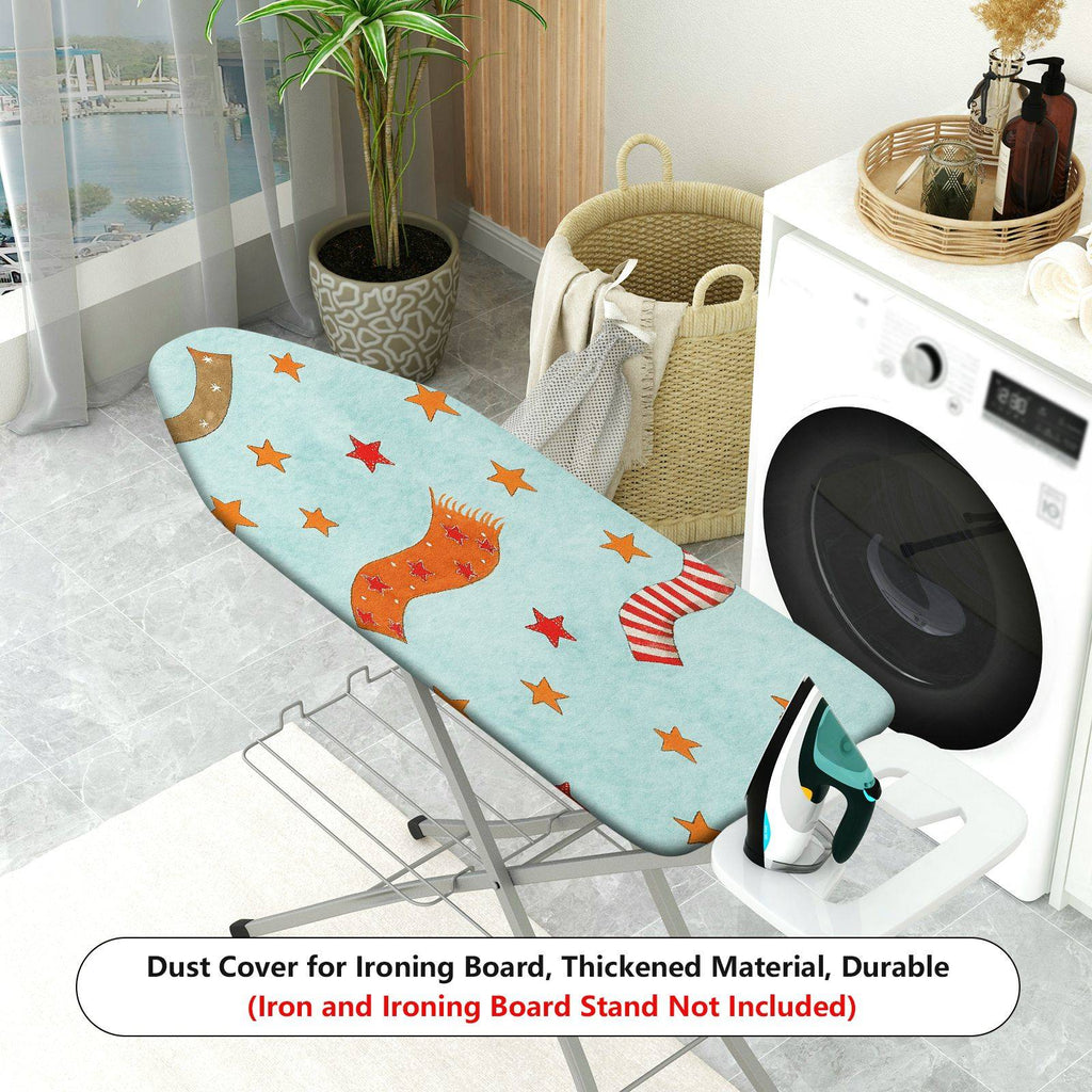 1-Piece Star Ribbon Pattern  Ironing Board Cover, Universal Size, Without Board