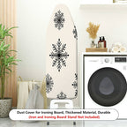 1-Piece Snowflake Pattern Christmas Winter  Ironing Board Cover, Universal Size, Without Board