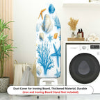1-Piece seashell coral starfish  Ironing Board Cover, Universal Size, Without Board