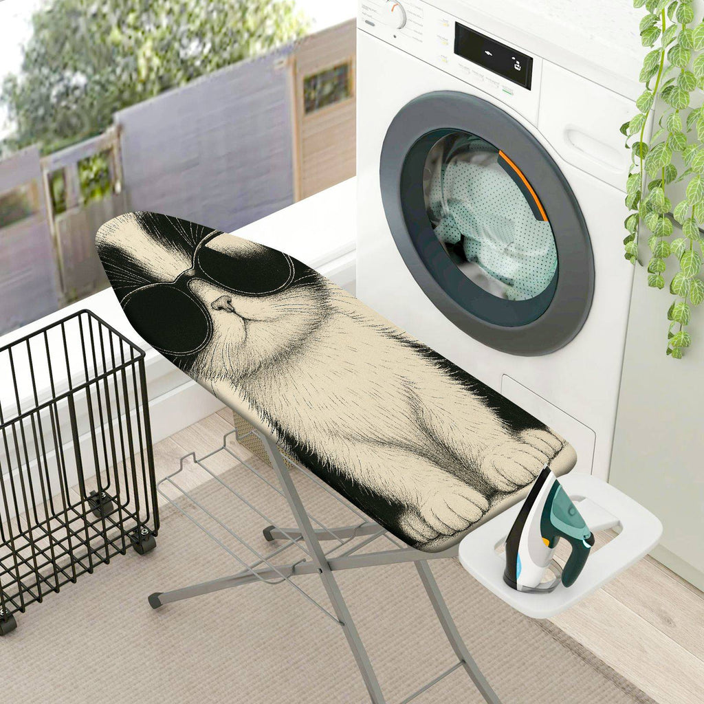 1-Piece Cat Sunglasses Trendy  Ironing Board Cover, Universal Size, Without Board