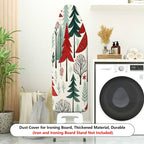 1-Piece Christmas Tree Forest Pattern Holiday Decoration  Ironing Board Cover, Universal Size, Without Board