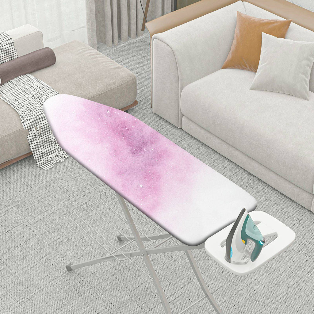 1-Piece Pink Galaxy Starry  Ironing Board Cover, Universal Size, Without Board