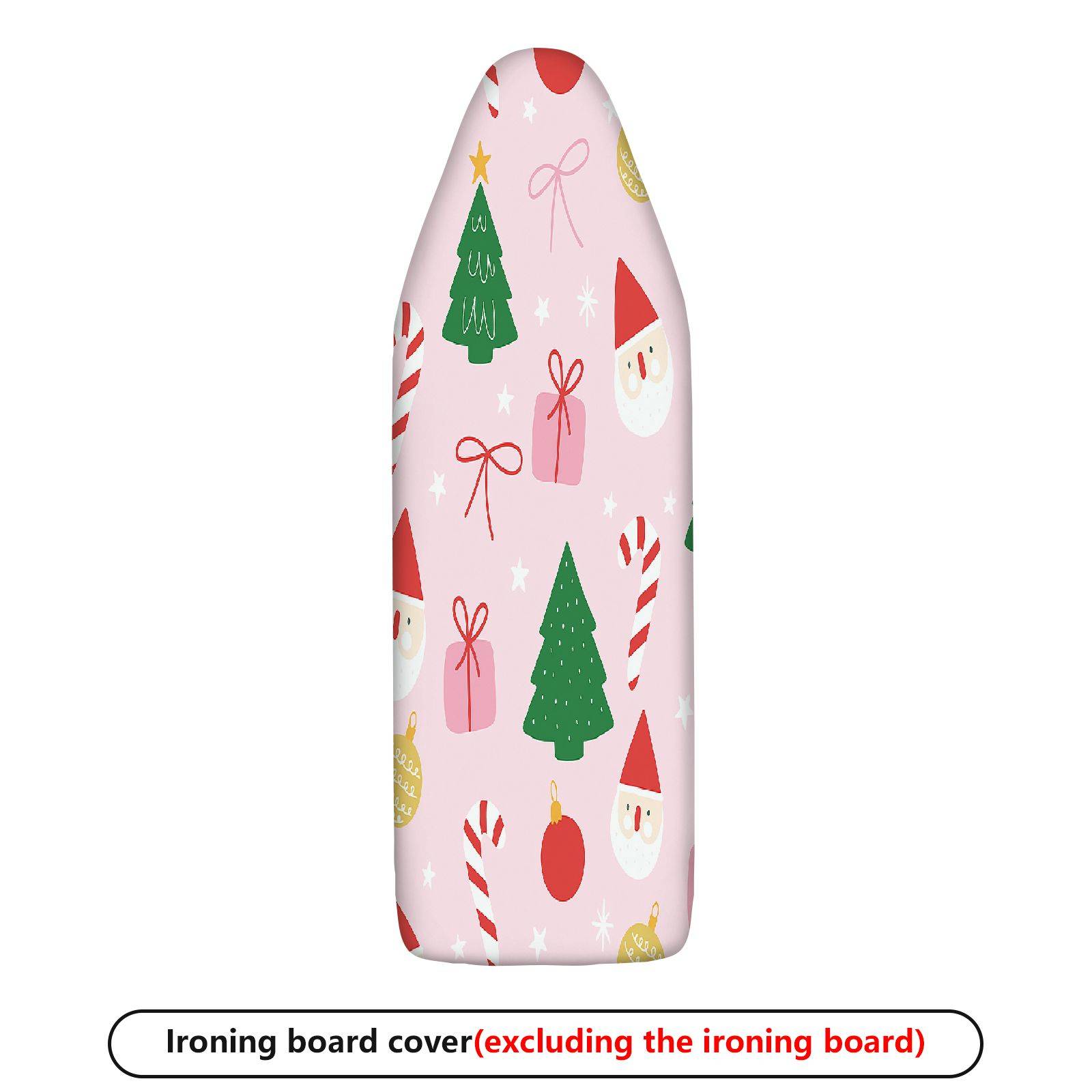 1-Piece Christmas Santa Tree Gift  Ironing Board Cover, Universal Size, Without Board