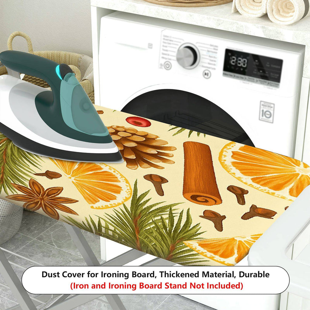 1-Piece Pine Cone Orange Star Anise  Ironing Board Cover, Universal Size, Without Board