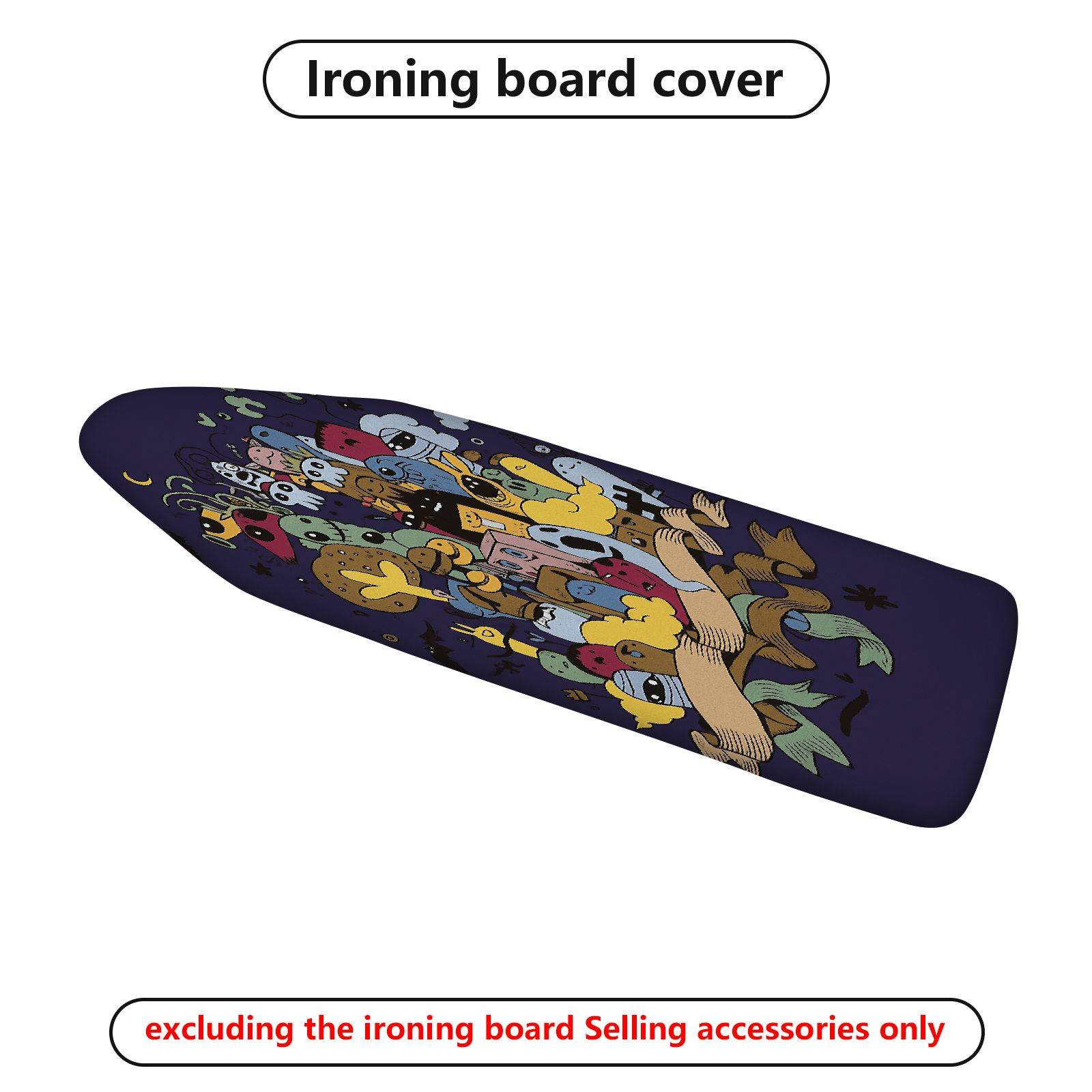 1-Piece Animal Forest  Ironing Board Cover, Universal Size, Without Board