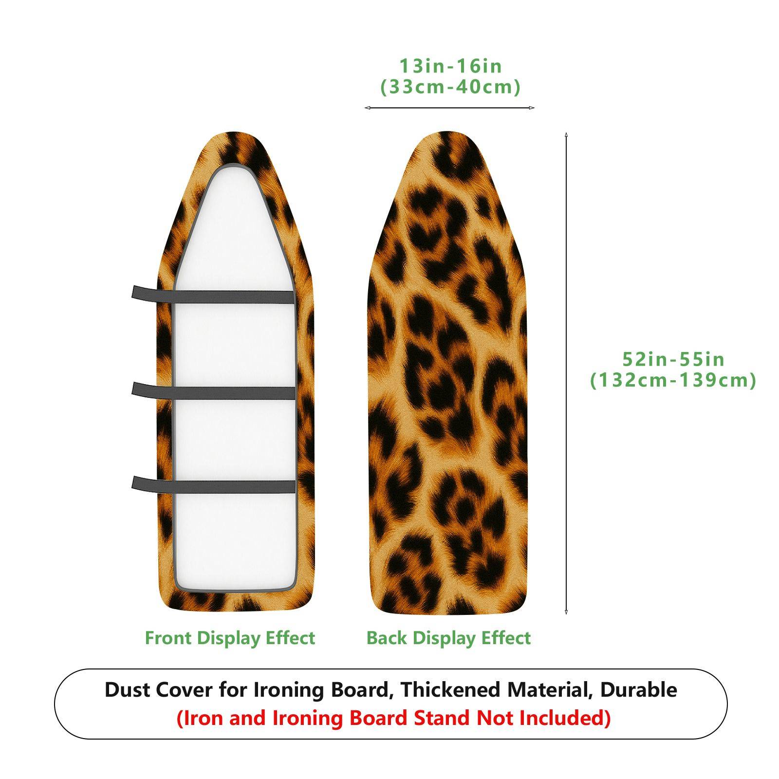 1-Piece Leopard Print Animal Pattern Stylish  Ironing Board Cover, Universal Size, Without Board