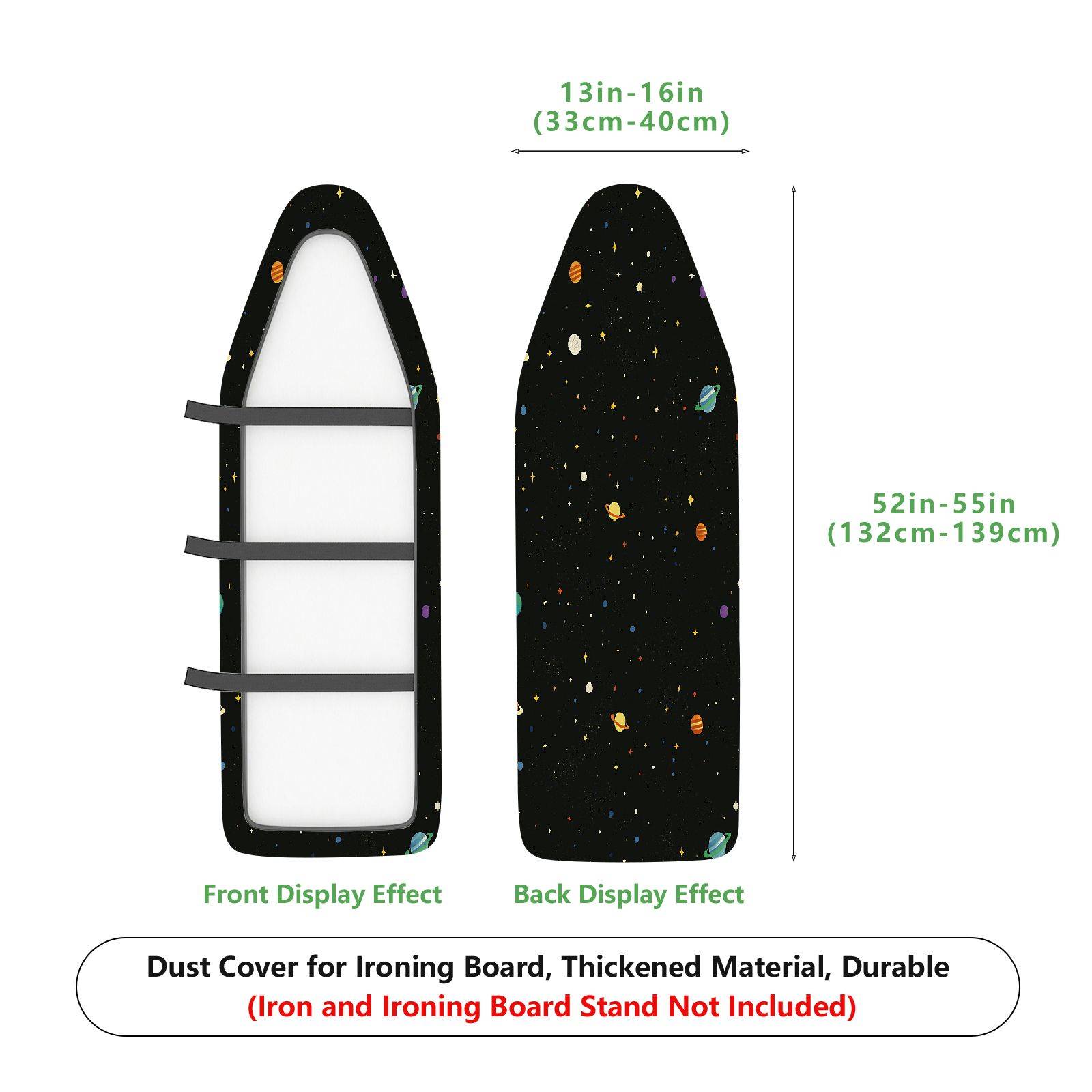 1-Piece Galaxy Space Star  Ironing Board Cover, Universal Size, Without Board