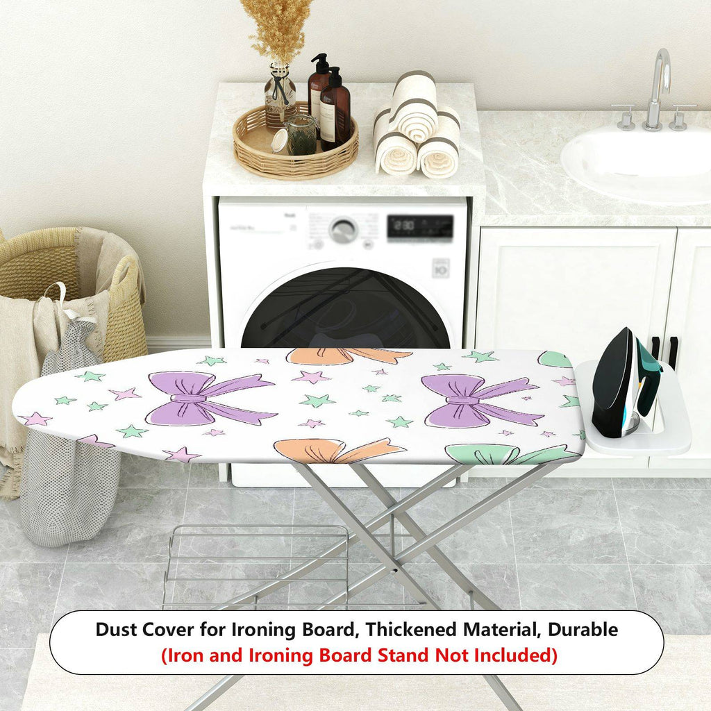1-Piece Bow Star Pastel  Ironing Board Cover, Universal Size, Without Board