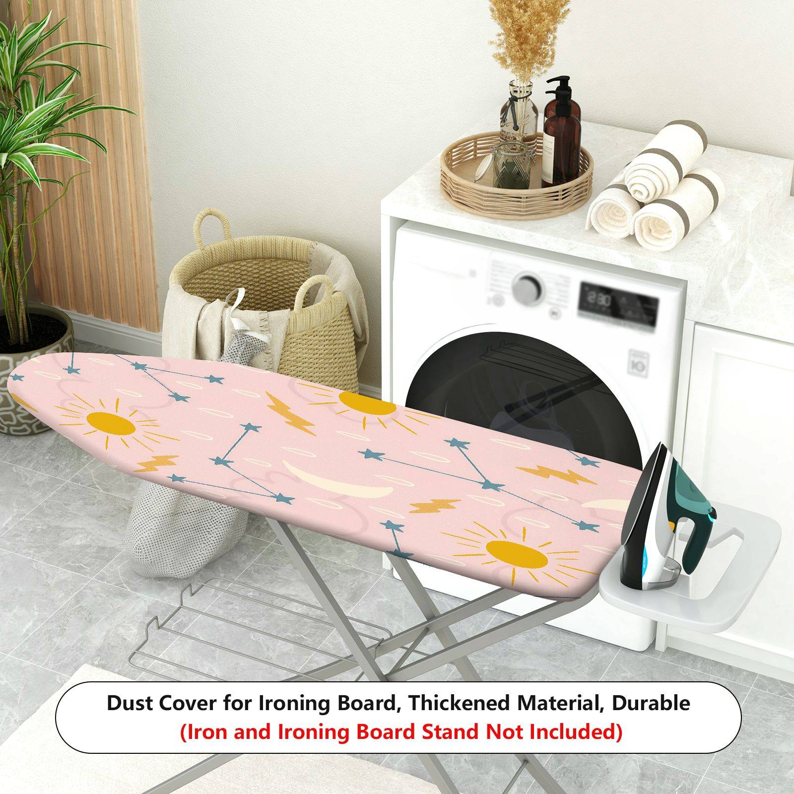1-Piece Sun Star Moon  Ironing Board Cover, Universal Size, Without Board