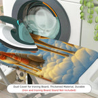 1-Piece Reindeer Aurora Winter  Ironing Board Cover, Universal Size, Without Board