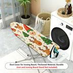 1-Piece Christmas Snowman Reindeer  Ironing Board Cover, Universal Size, Without Board
