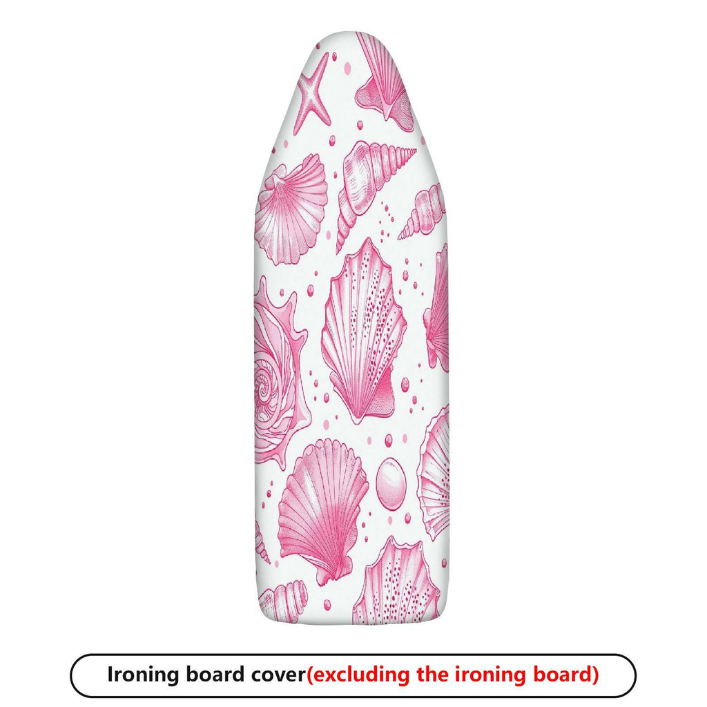 1-Piece Seashell Starfish Pink  Ironing Board Cover, Universal Size, Without Board