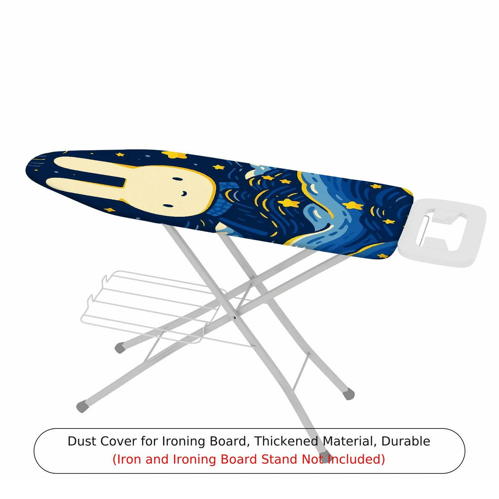 1-Piece Rabbit Starry Night Blue  Ironing Board Cover, Universal Size, Without Board