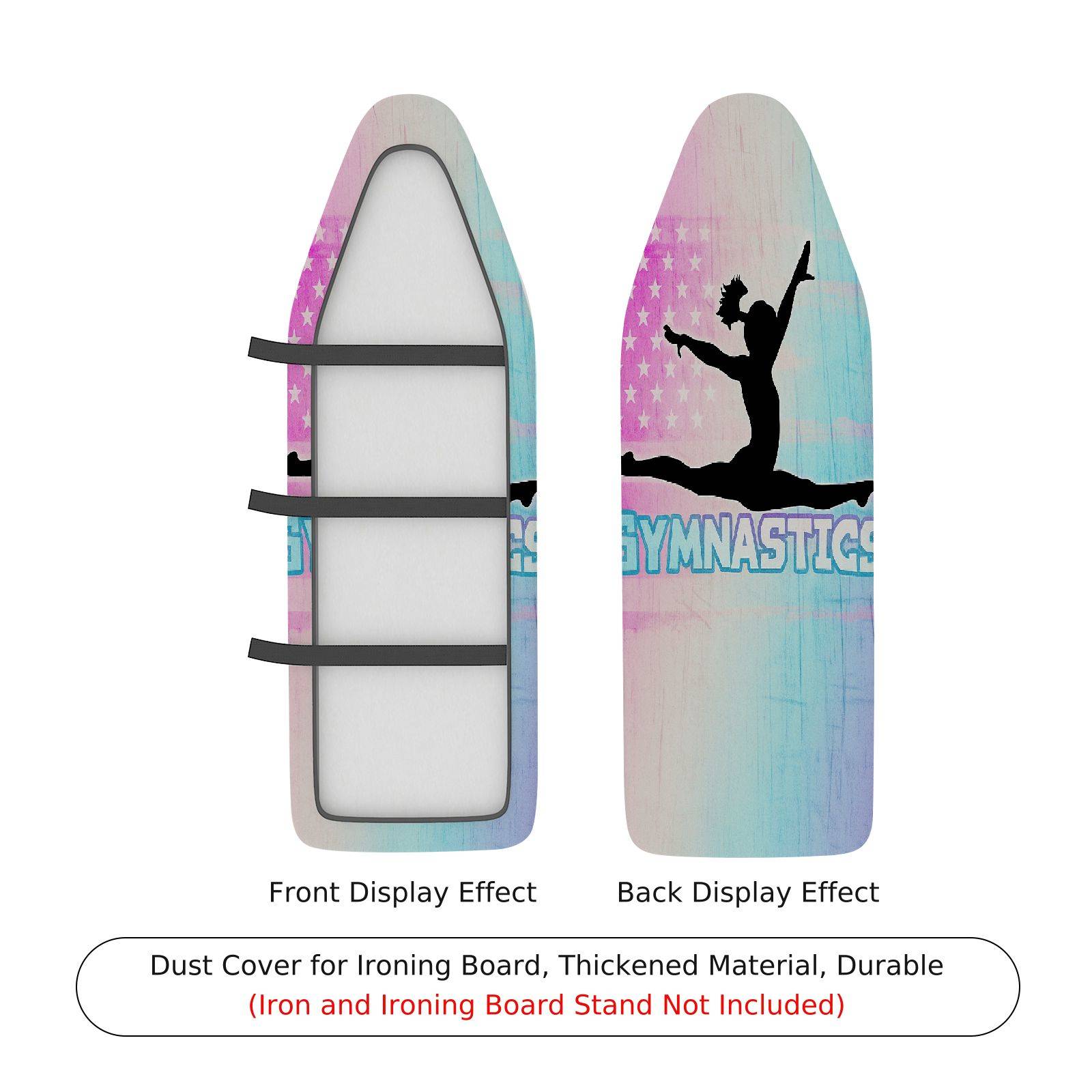 1-Piece Gymnastics Silhouette Star  Ironing Board Cover, Universal Size, Without Board