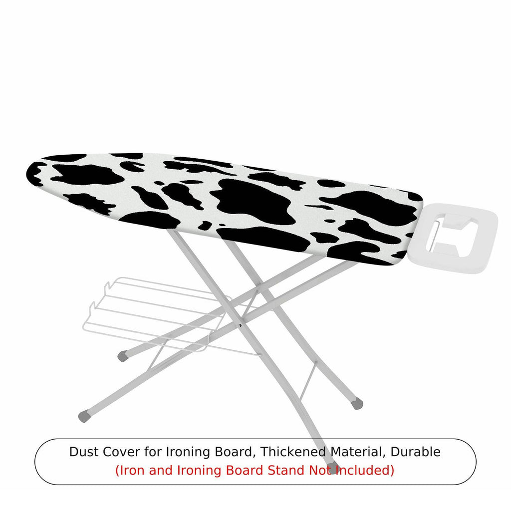 1-Piece Animal Print Black White Cow  Ironing Board Cover, Universal Size, Without Board