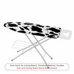 1-Piece Animal Print Black White Cow  Ironing Board Cover, Universal Size, Without Board