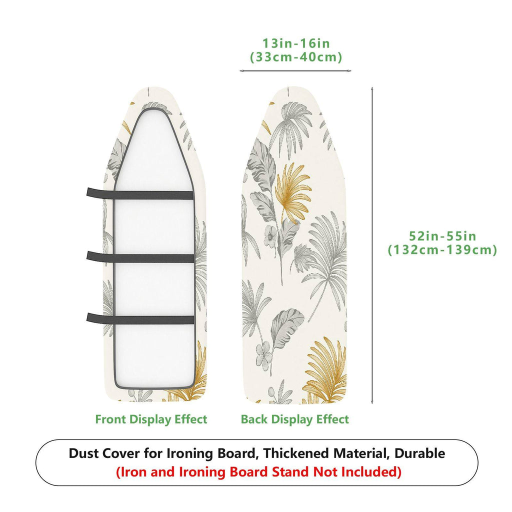 1-Piece Leaf Pattern Tropical Floral  Ironing Board Cover, Universal Size, Without Board