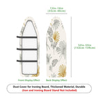 1-Piece Leaf Pattern Tropical Floral  Ironing Board Cover, Universal Size, Without Board