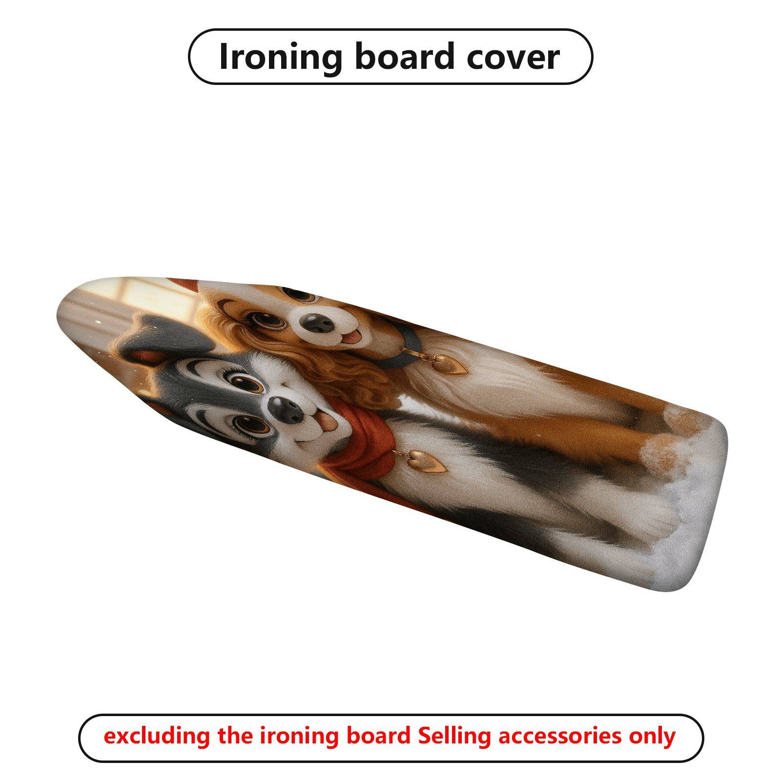 1-Piece Dogs Animals Pets  Ironing Board Cover, Universal Size, Without Board