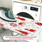 1-Piece Christmas Reindeer Snowflake  Ironing Board Cover, Universal Size, Without Board