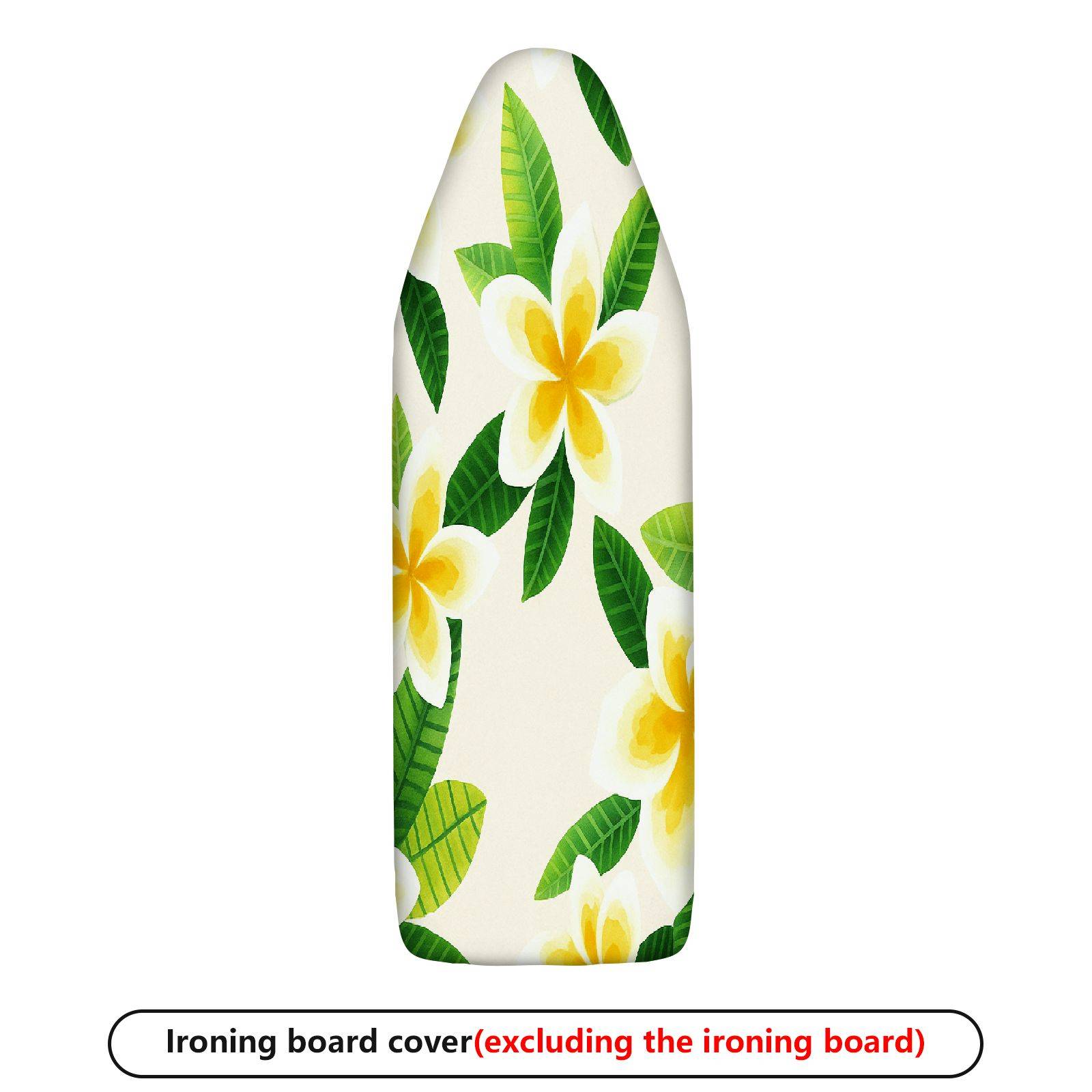 1-Piece Floral Leaf Tropical  Ironing Board Cover, Universal Size, Without Board