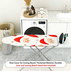 1-Piece Santa Claus Christmas Snowflake  Ironing Board Cover, Universal Size, Without Board