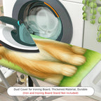 1-Piece Dog Flower Green  Ironing Board Cover, Universal Size, Without Board