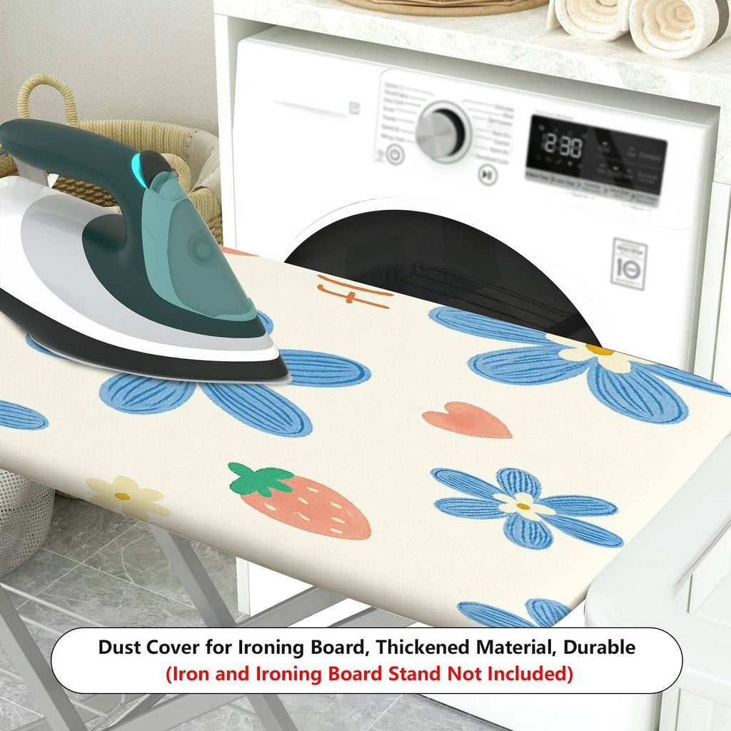 1-Piece Flower Strawberry Pattern  Ironing Board Cover, Universal Size, Without Board