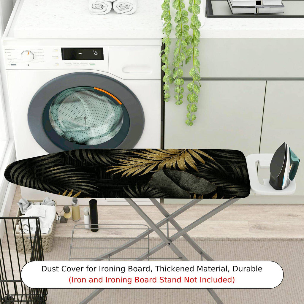 1-Piece Tropical Leaves Print Nature  Ironing Board Cover, Universal Size, Without Board
