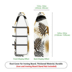 1-Piece Tropical Leaves Pattern Nature Brown  Ironing Board Cover, Universal Size, Without Board