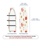 1-Piece Christmas Candy Mug Star  Ironing Board Cover, Universal Size, Without Board