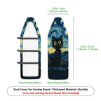 1-Piece Starry Night Cat Artistic  Ironing Board Cover, Universal Size, Without Board