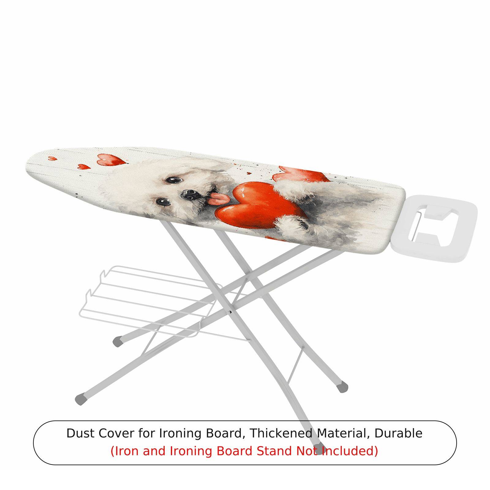 1-Piece Dog Heart Love  Ironing Board Cover, Universal Size, Without Board
