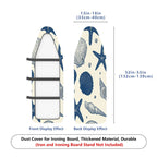 1-Piece Seashell Starfish Ocean  Ironing Board Cover, Universal Size, Without Board