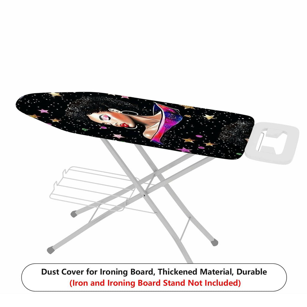 1-Piece Starry Night Cosmic Woman Space  Ironing Board Cover, Universal Size, Without Board