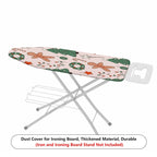1-Piece Gingerbread Christmas Tree Candy Cane  Ironing Board Cover, Universal Size, Without Board