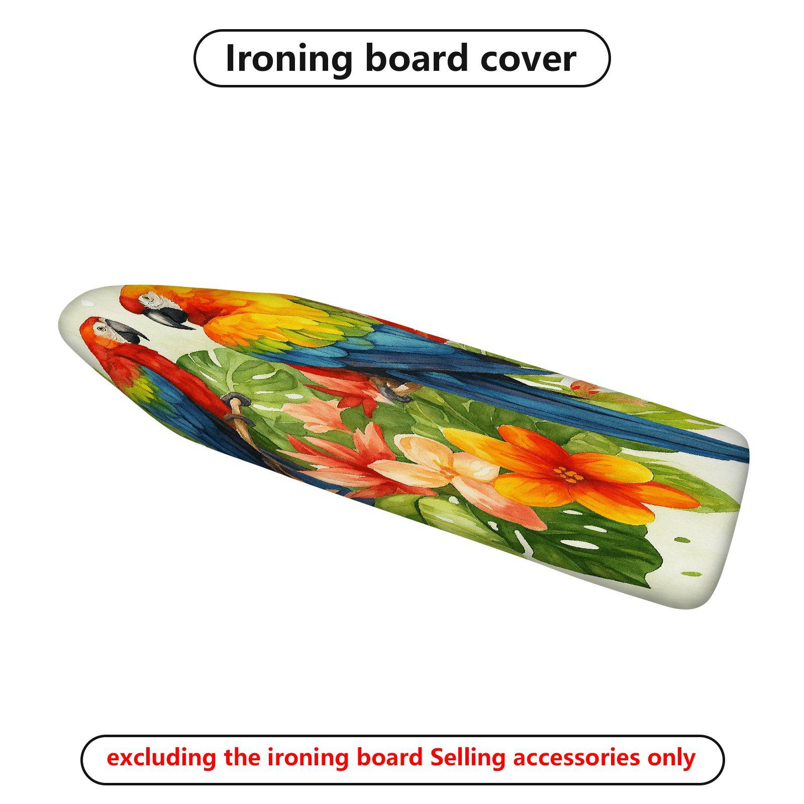 1-Piece Parrot Floral Tropical  Ironing Board Cover, Universal Size, Without Board