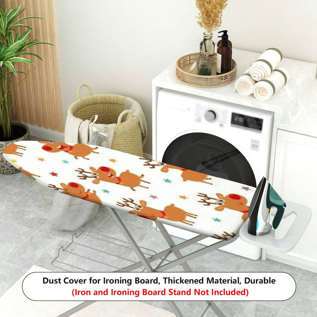 1-Piece Christmas Reindeer Star Pattern  Ironing Board Cover, Universal Size, Without Board