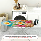 1-Piece Tropical Beach Floral Shell  Ironing Board Cover, Universal Size, Without Board