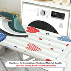 1-Piece Patriotic Stars Stripes Hearts  Ironing Board Cover, Universal Size, Without Board