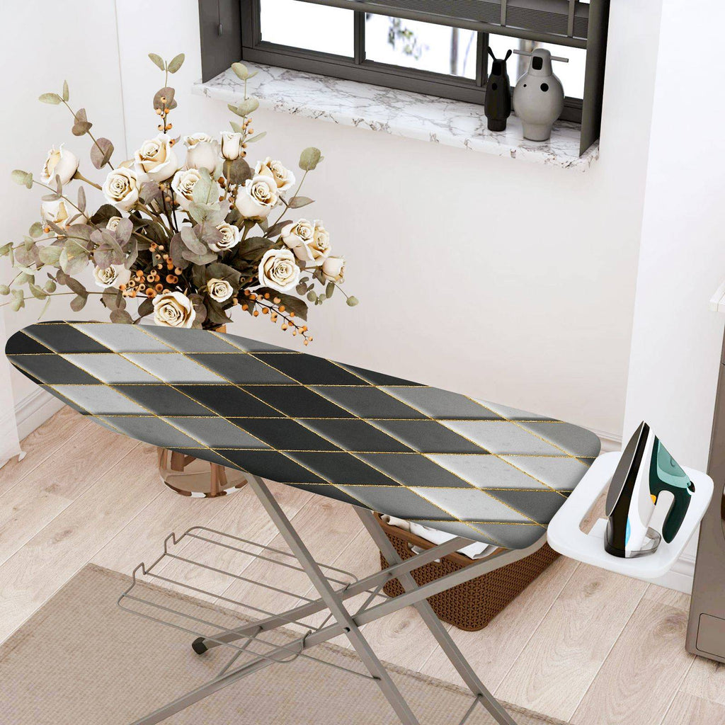 1-Piece Geometric Striped Pattern  Ironing Board Cover, Universal Size, Without Board