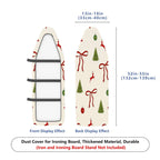 1-Piece Christmas Reindeer Ribbon  Ironing Board Cover, Universal Size, Without Board