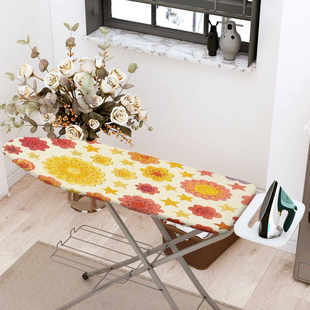 1-Piece Floral Star Colorful  Ironing Board Cover, Universal Size, Without Board