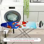 1-Piece Christmas Santa Reindeer Snow  Ironing Board Cover, Universal Size, Without Board