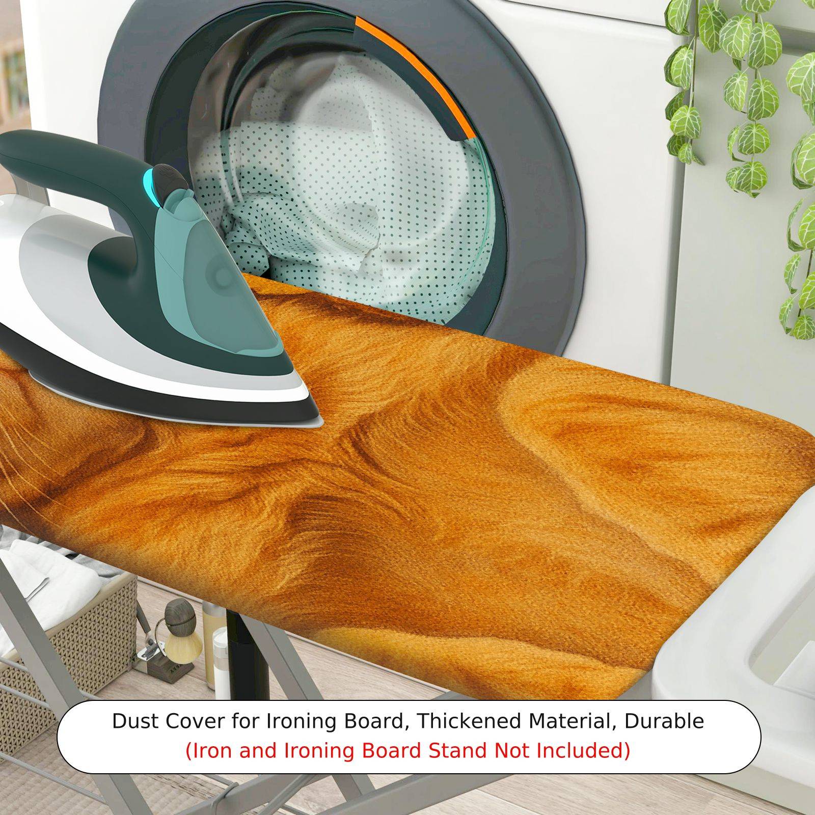 1-Piece Cat Autumn Leaves Sleeping  Ironing Board Cover, Universal Size, Without Board