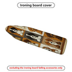 1-Piece Dog Print  Brown  Ironing Board Cover, Universal Size, Without Board